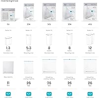 Vista 6 de Home Zone Living - Bolsas de basura de cocina de 8 galones con asas de cordón, diseño personalizado resistente para botes de basura de cocina Código