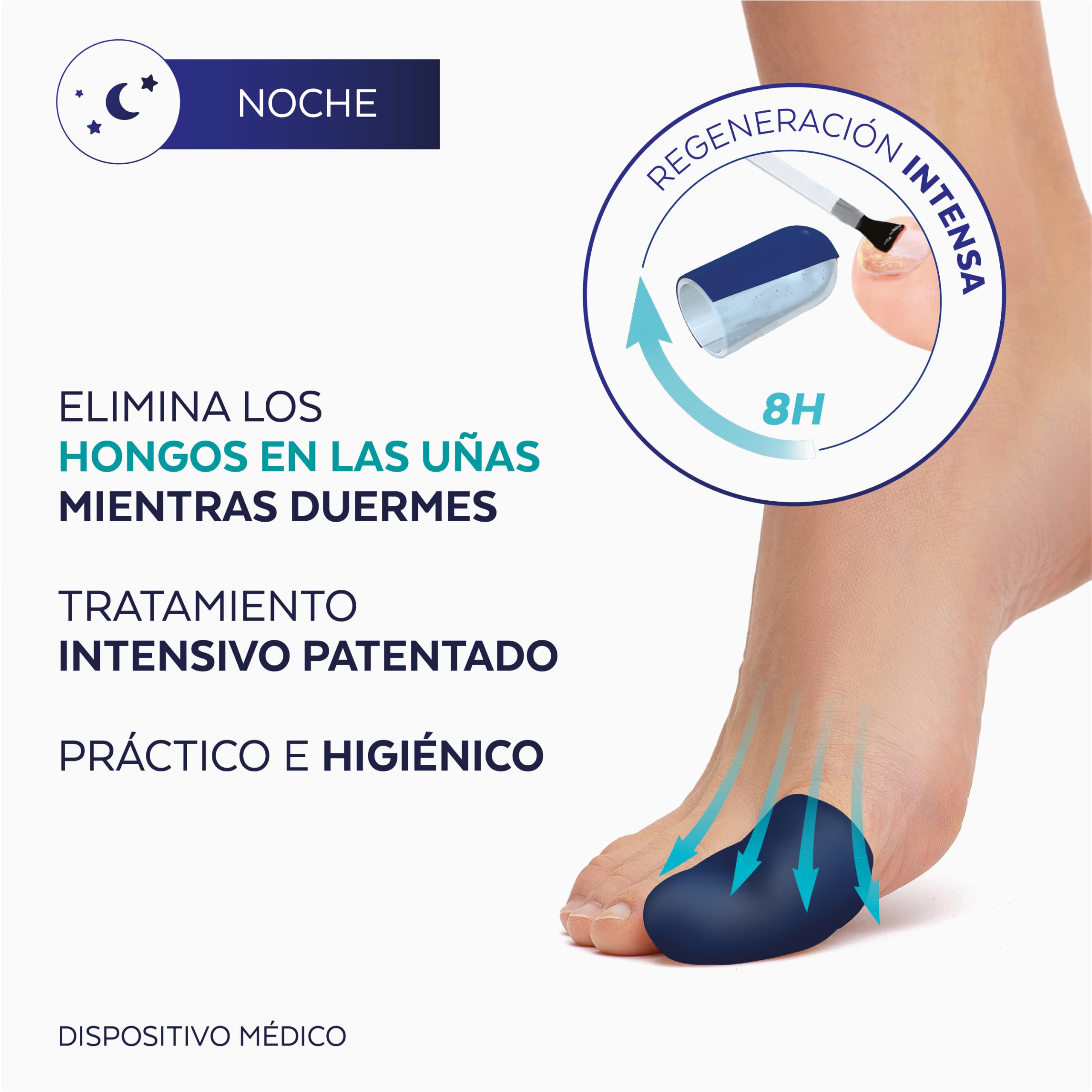 PODERM – HONGOS UÑAS PIES TRATAMIENTO PROFESIONAL DE NOCHE INTENSIVO 2 en 1 – Elimina la micosis | VEGANO | pies/manos | Fácil y rápido | Swiss Made