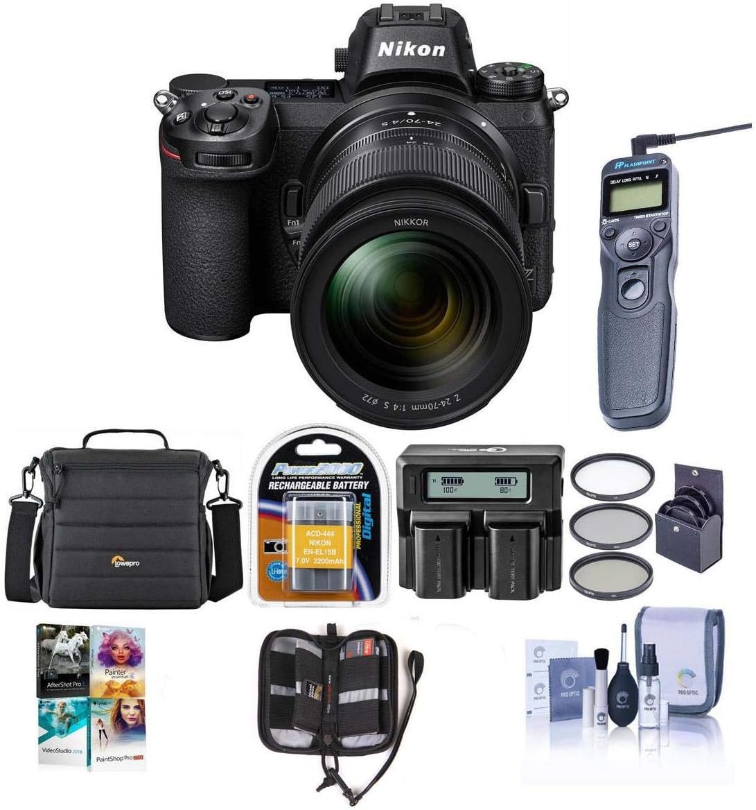 Nikon Z7 FXFormat Mirrorless Camera with NIKKOR Z 2470mm f/4 S Lens Bundle with