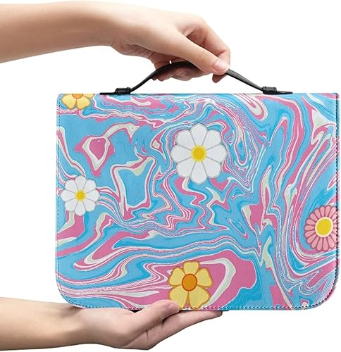 Yuuxorilu Fundas de piel sintética para la Biblia de libélula para mujeres, funda para libros de transporte de la Biblia para niños, bolsa de