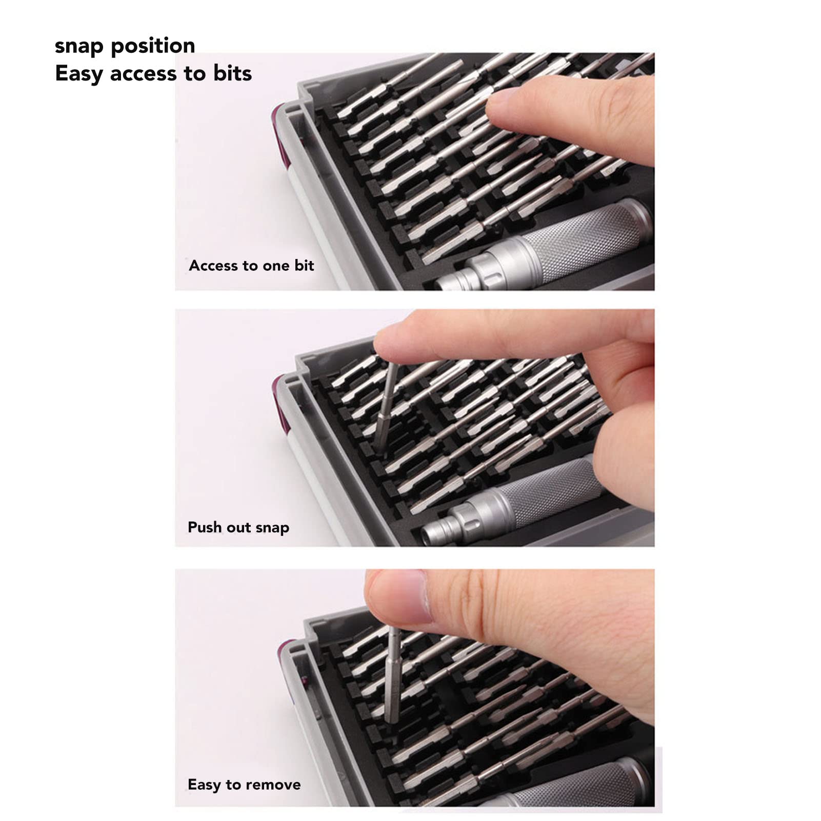 Hidyliu Set di cacciaviti 22 in 1, kit di cacciaviti di precisione con punte in acciaio legato, maniglia di fissaggio magnetica per riparazione elettronica