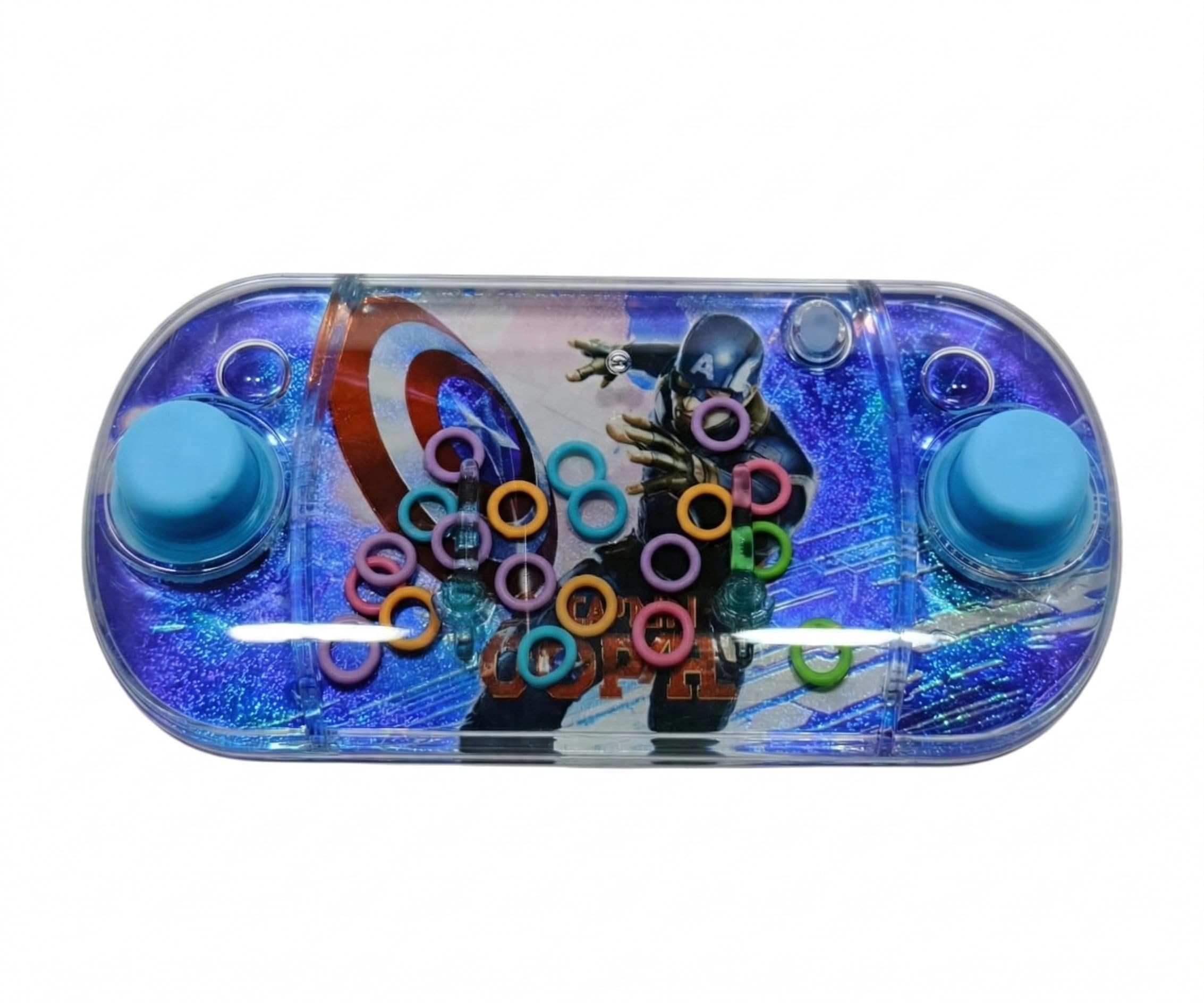 Bubble Ring Toss Anxiety Toys Aqua Toys Travel Family Games Birthday Return Gift (Marvel Hero Water Game)-image-1