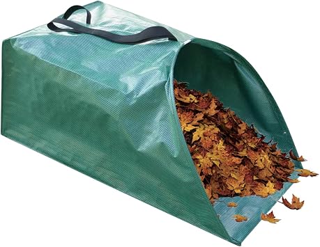 Leaf Collecting Bag - 200L Yard Waste Carrier for Garden Cleanup | Tear Resistant with Reinforced Handles, Foldable Trash Container for Lawn Leaves and Outdoor Debris