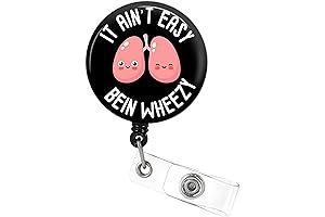 Plifal Respiratory Therapist Badge Reel - The Wheezy One