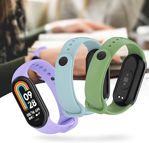 Miniatura 5 de AWINNER Bandas compatibles con Xiaomi Mi Band 8 Smartwatch Pulseras de repuesto para Mi 8