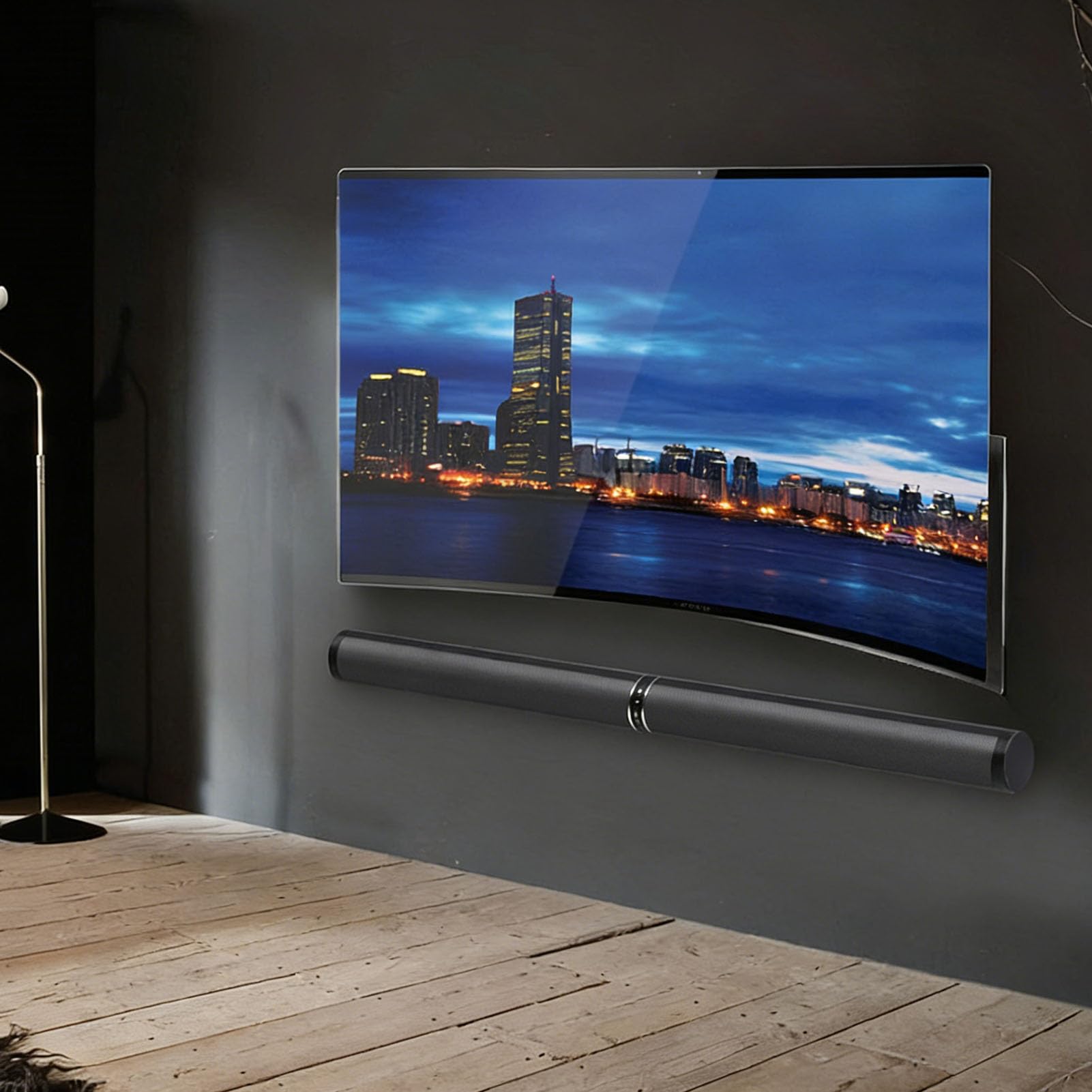 LICAEVEY Głośnik Telewizyjny 100 W Listwa Dźwiękowa, Odłączany Głośnik Kina Domowego 2 W 1 z Bluetooth 5.0 ARC Optyczny Koncentryczny AUX, Efekt Basowy dla Smart TV Projektor Komputerowy (wtyczka UE)