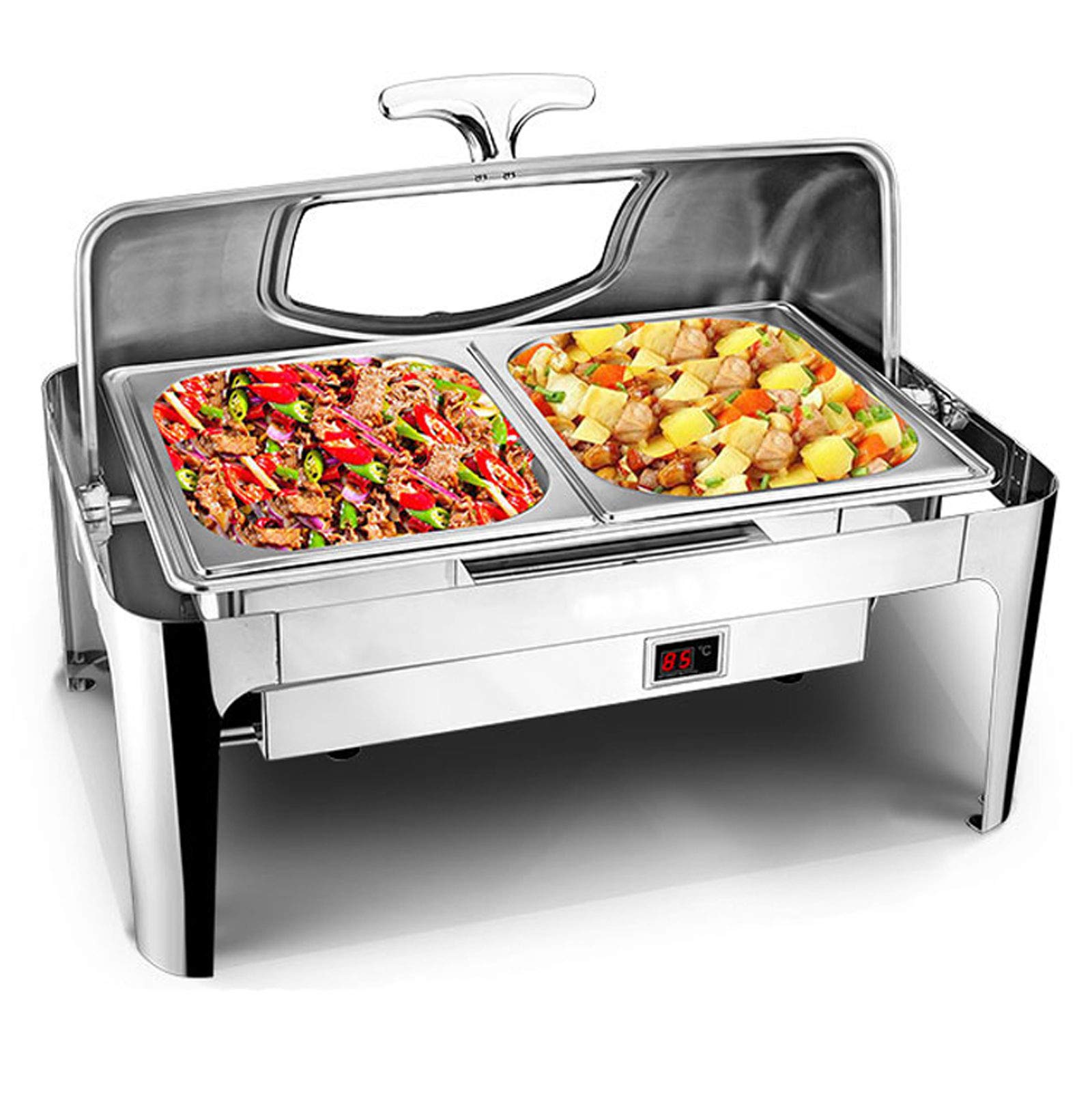 Réchauffeurs de buffet 9L avec bol à friser pour de grandes tables de fête