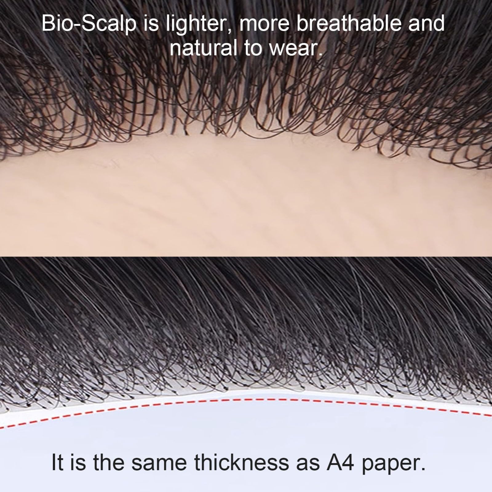 Amazon.com : ZBYXPP Frontal Hairpiece for Men, Human Hair V-Shape
