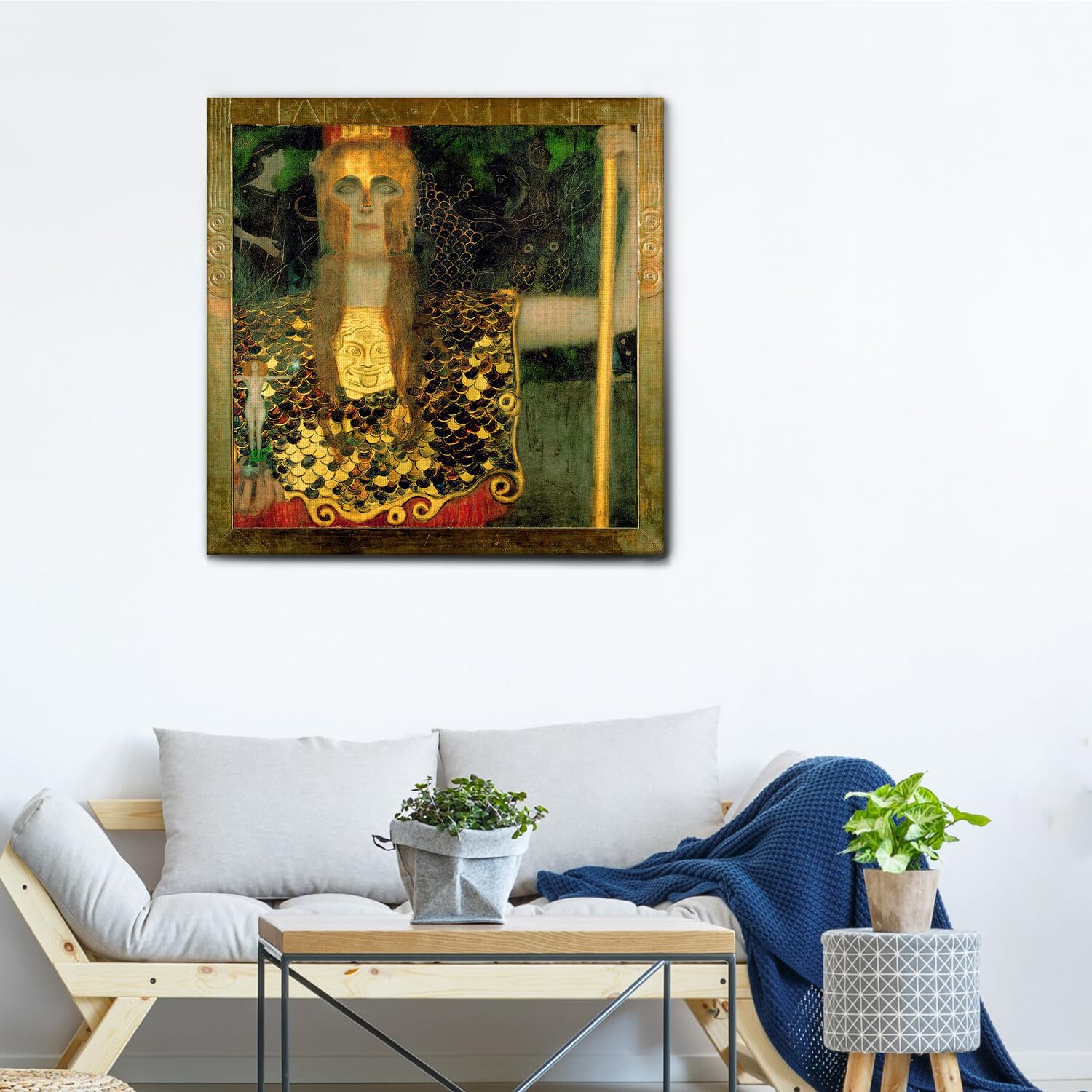 Art Mural Salon Chambre Tableau Toile Giallobus 35x50 Cm - Vase à Fleurs, Prêt à Accrocher Giallobus Peinture Maison