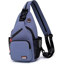 O-TBOST Travel Small Sling Bag Crossbody Bags for Women Men Casual Backpack Cross Body Pack Daypack for Hiking and Biking blue