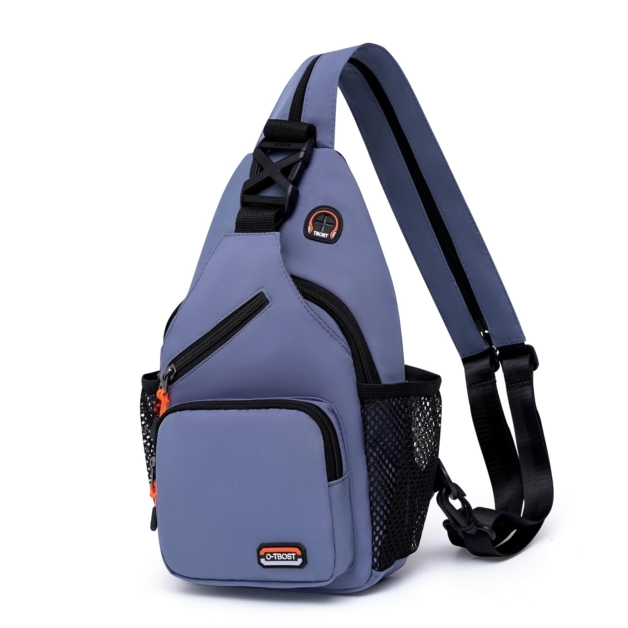 O-TBOST Travel Small Sling Bag Crossbody Bags for Women Men Casual Backpack Cross Body Pack Daypack for Hiking and Biking (blue)