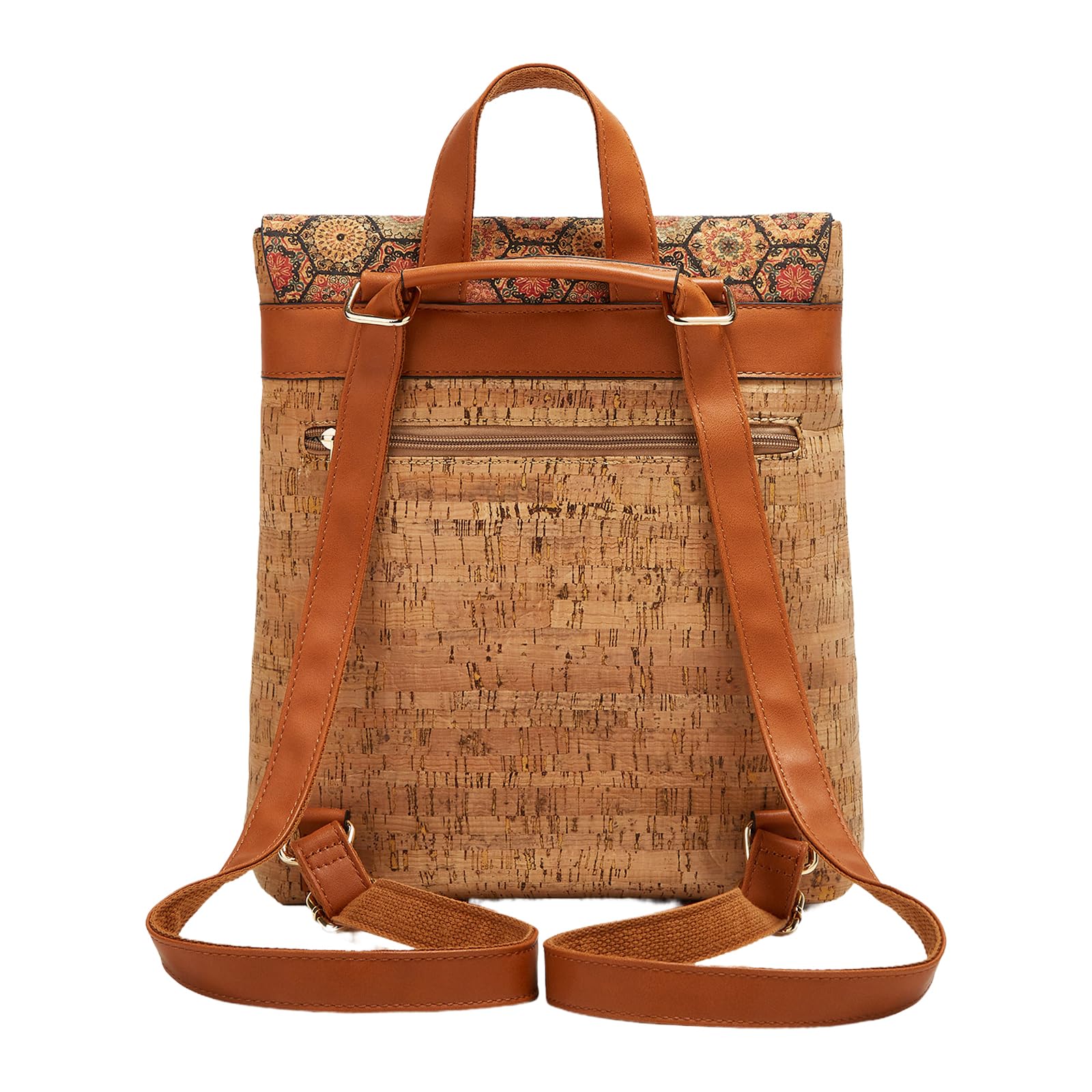 Zaino da donna in sughero, ecologico, zaino da donna in sughero, Modello 1:, 34 x 31 x 9cm, Casual
