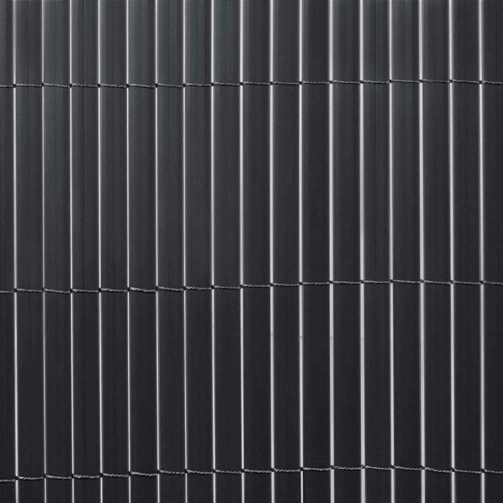 YUENFONG Paravento PVC 160x1000 cm Antracite per Balcone Giardino Terrazza