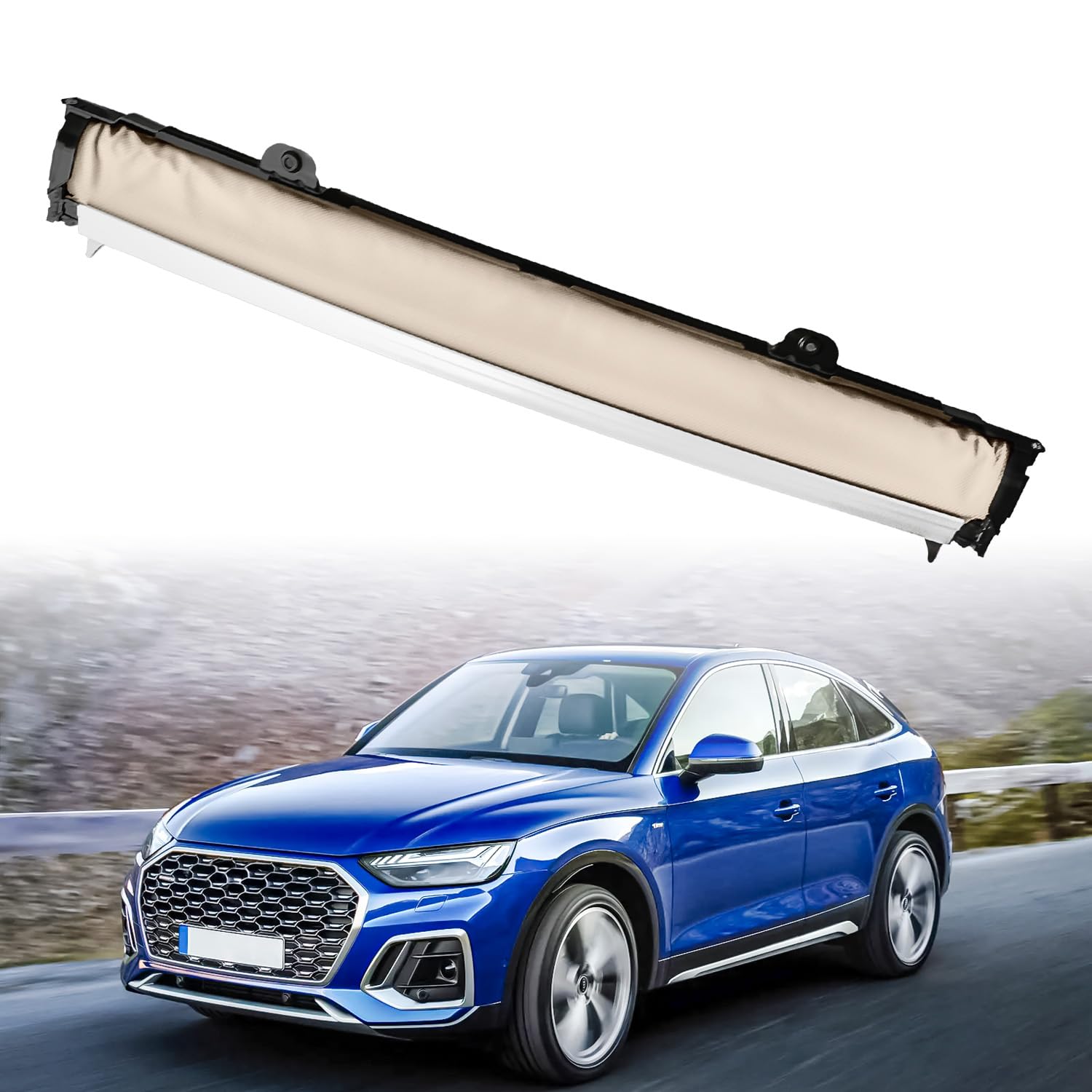 Sunshade Cover Sunroof Compatible with Audi Q5 2009-2017 Replace # 1K9877307(Beige)
