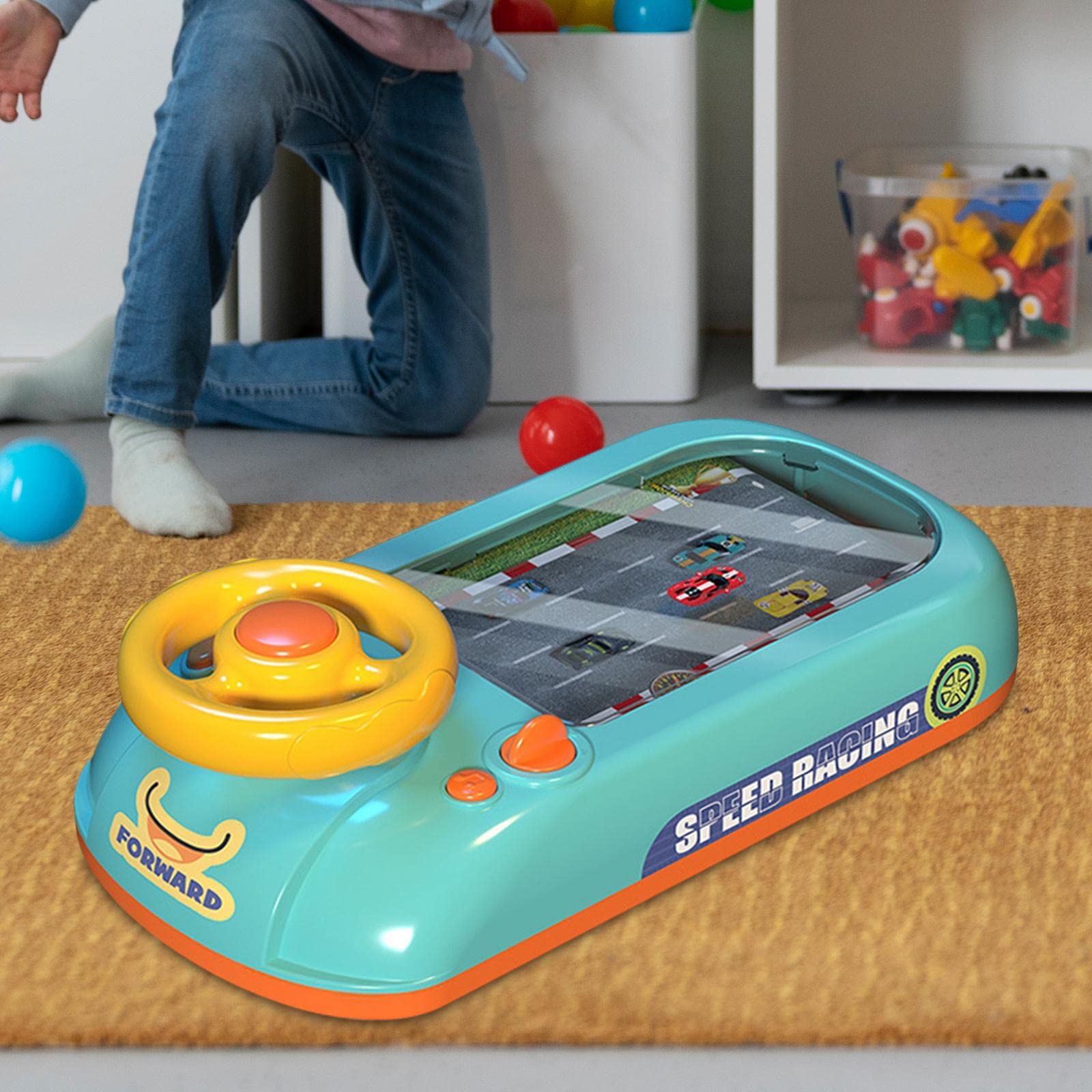 F Fityle Simulazione Guida Volante Giocattoli per Bambini Regalo Gioco di Avventura Giocattolo Controller di Guida per Bambini Dai 3 Anni in Su