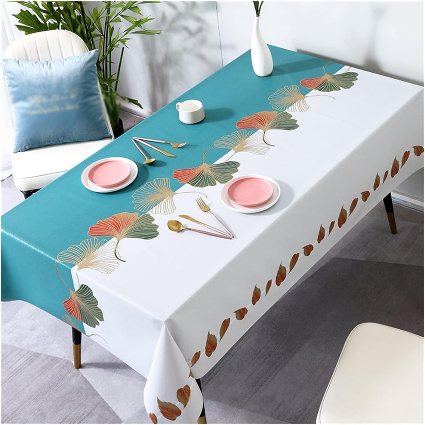 Soft Striped Tablecloth Suitable for Home Kitchen Banquet Table Cover Wedding Decoration Placemat (Color : 12 Specification : 140x140cm) (12 100x160cm)