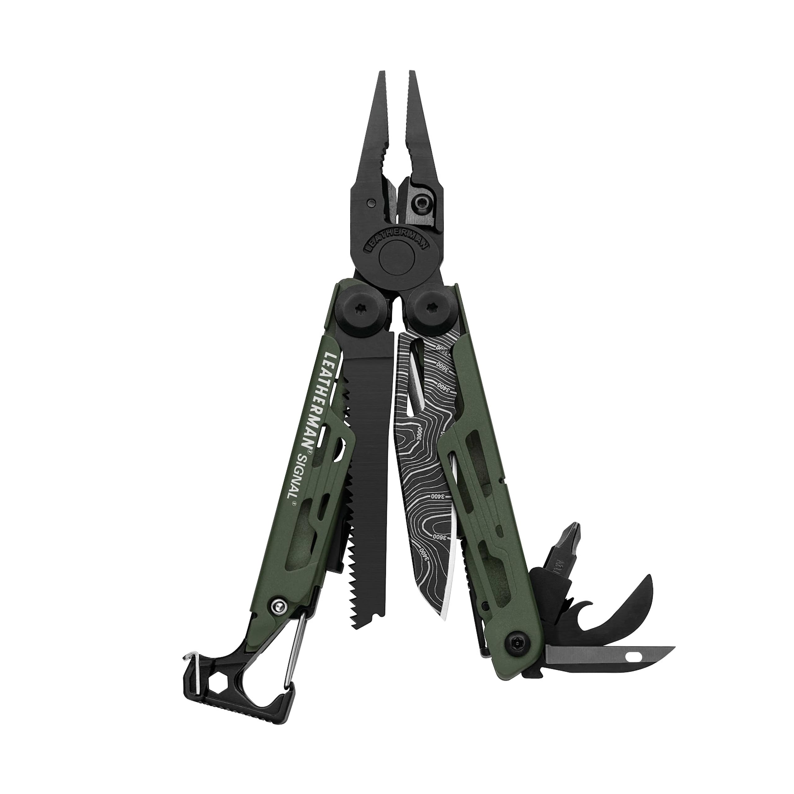 Signal Multi-Tool - 19 Tools for Camping & Survival, Green
