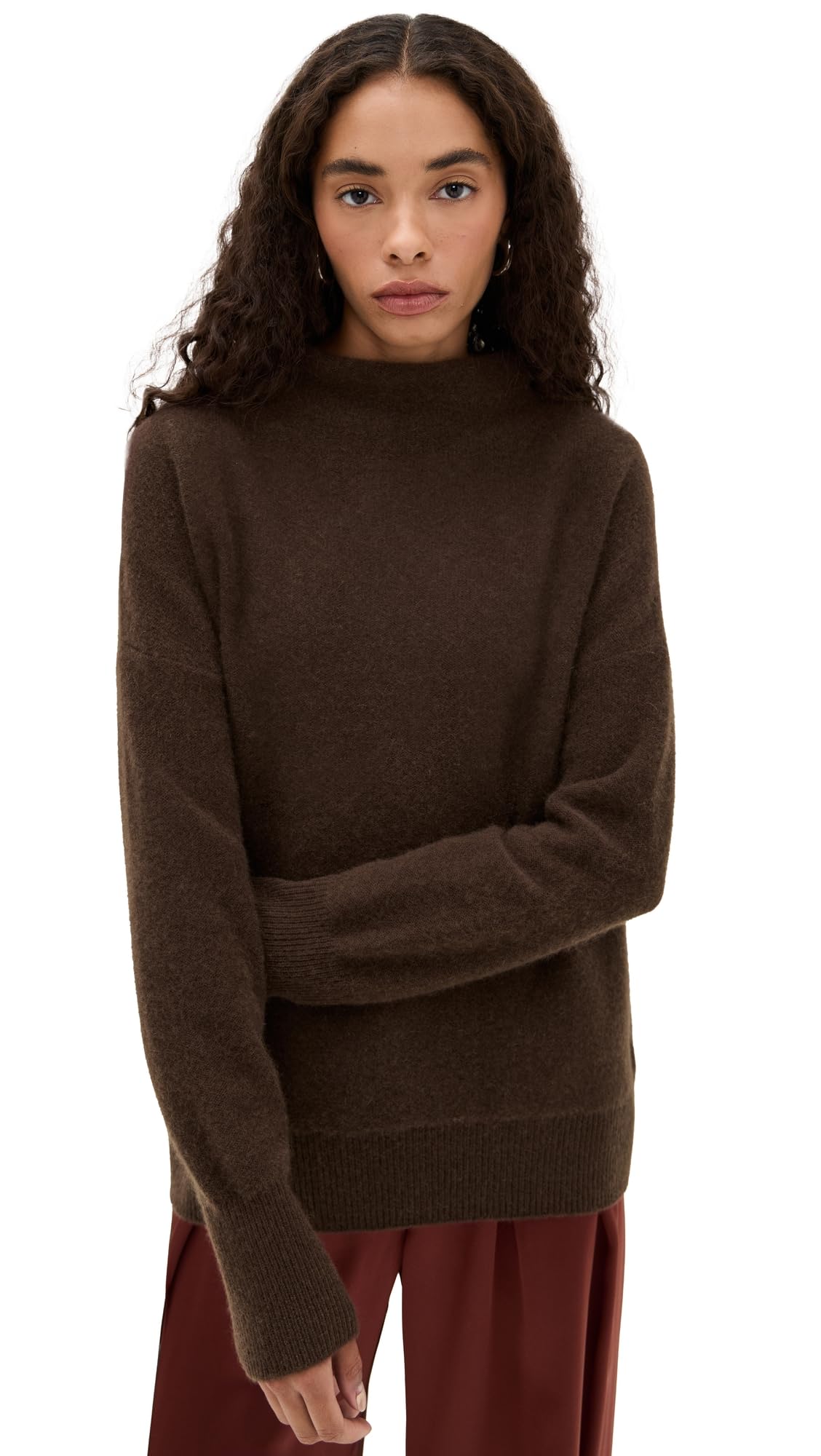 Vince Women's Boiled Funnel Neck Pullover