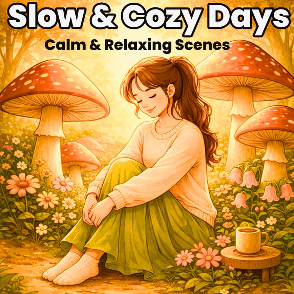 Slow & Cozy Days: Cozy Coloring for Stress Relief and Serenity (The Cozy Coloring Collection)