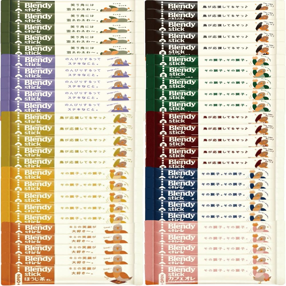 Amazon.co.jp: AGF ブレンディ スティック 全10種 50本バラエティ