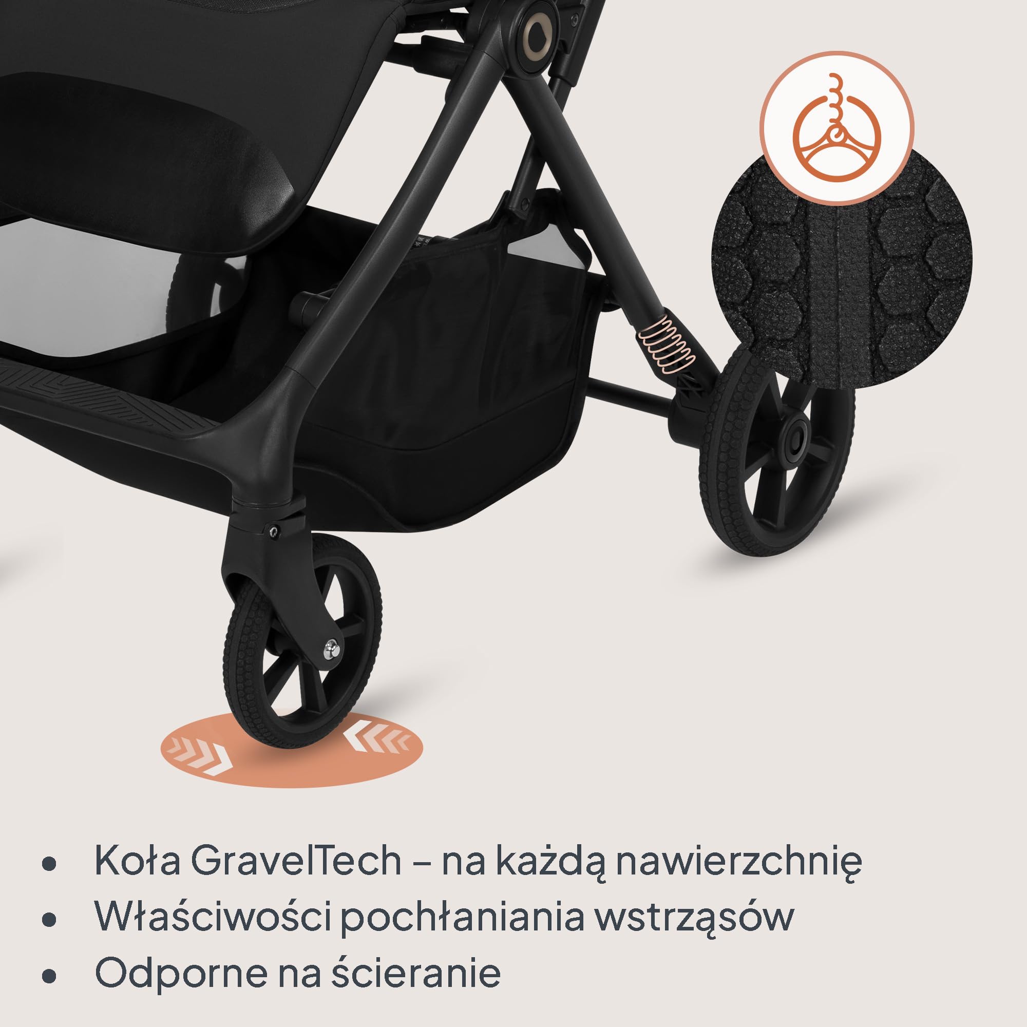 Lionelo Tansi wózek podróżny do 22 kg, rozmiar 6 miesięcy – 4 lata, kompaktowy wózek podróżny z kółkami GravelTech, pozycja leżąca, 92 cm, Dri Seat z zabezpieczeniem UPF50+