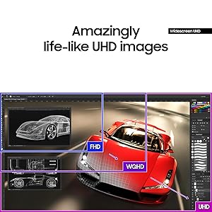 SAMSUNG 32" UJ59 Series 4K UHD (3840x2160) Computer Monitor,VA Panel, HDMI, Display Port, Eye Saver/Flicker Free Mode, FreeSync, LU32J590UQNXZA, Black