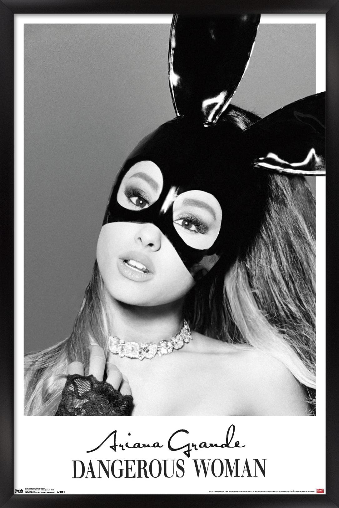 Trends International Ariana Grande - Dangerous Wall Poster, 22.375" x 34", Black Framed Version