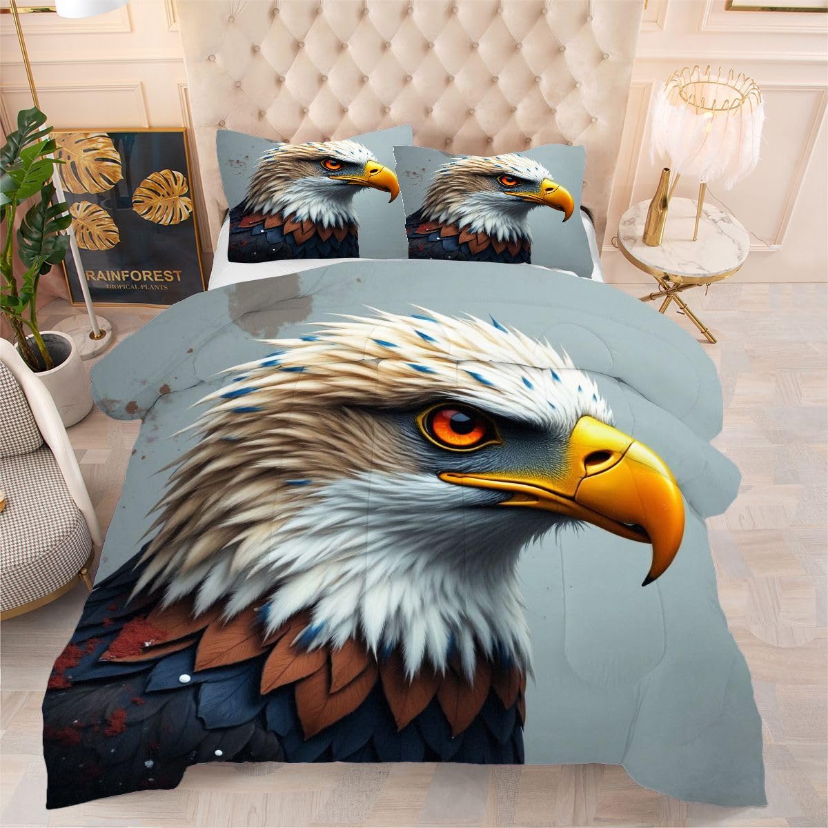 Couette 240 x 260 anti-frottement pour peau sensible, parure lit microfibre lavable deux personnes
