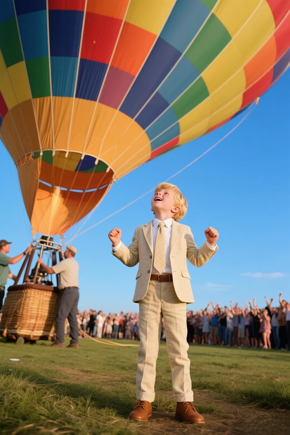 Boys Linen Suits for Kids Formal Summer Wedding Dress Clothes 3 Piece Slim Fit Jacket Pants Tie Suit Set