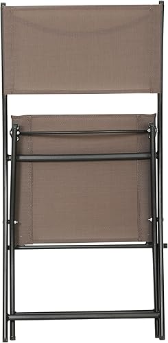 Miniatura 9 de Flash Furniture Brazos - Sillas plegables comerciales para interiores y exteriores, respaldosasientos Flex Comfort, marcos de metal, diseño plegable