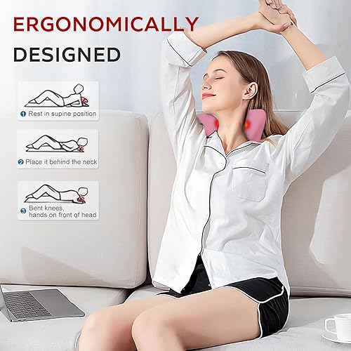 Miniatura 4 de EXQUISLIFE Neck and Shoulder Relaxer, Cervical Traction Device for Muscle Tension Relief, Neck Stretcher for TMJ Pain Relief and Cervical Spine