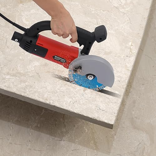 Miniatura 2 de Sierra circular eléctrica con hoja de 6.3 pulgadas, mini sierra de corte de hormigón, cortador de hormigón de mano para ladrillo de piedra, azulejos