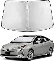 Vista 22 de EcoNour Parasol para Subaru Crosstrek 2013-2015 2016 2017, visera solar para parabrisas delantero y ventana, bloqueador de calor UV y protector