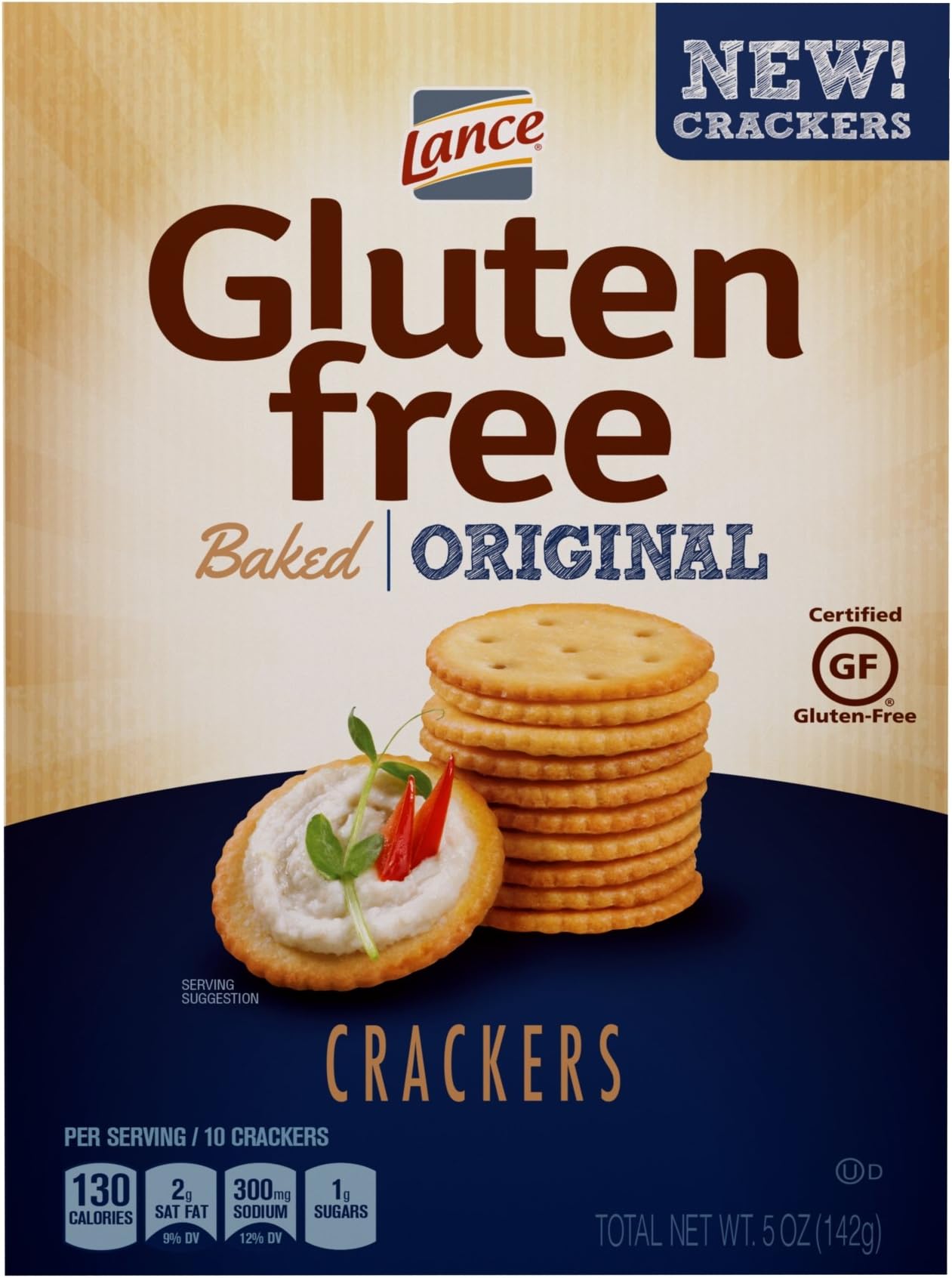 Lance Gluten Free Baked Crackers, Original, 5 Oz