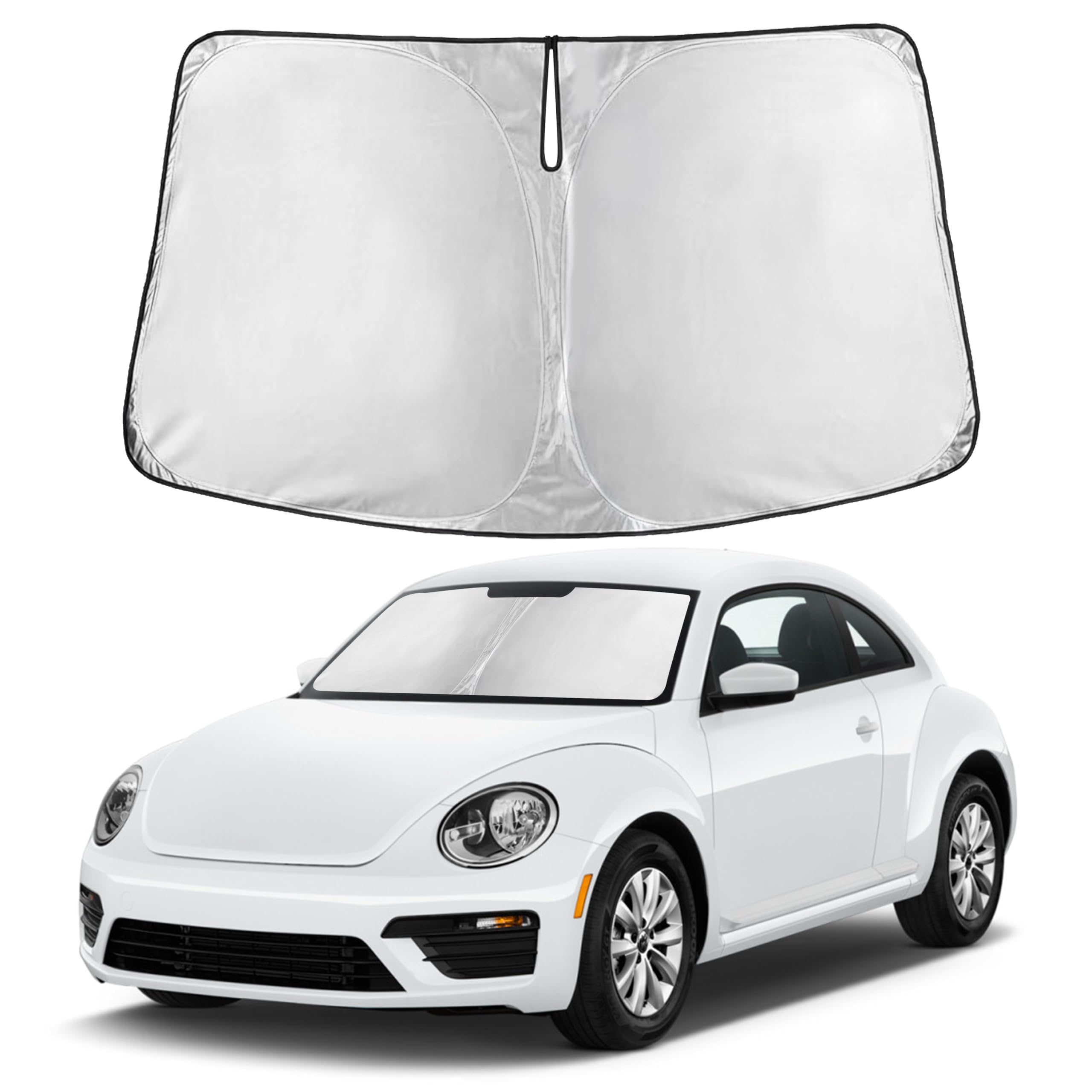Autovir Windshields Sun Shade Fit for 2012-2018 2019 Volkswagen Vw Beetle
