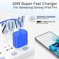 Vista 2 de Cargador rápido para iPhone 17 16, bloque de carga USB C de 20W para Apple iPhone 17 Pro Max/17 Air/16 Pro Max/15 Plus, iPad de 12/11