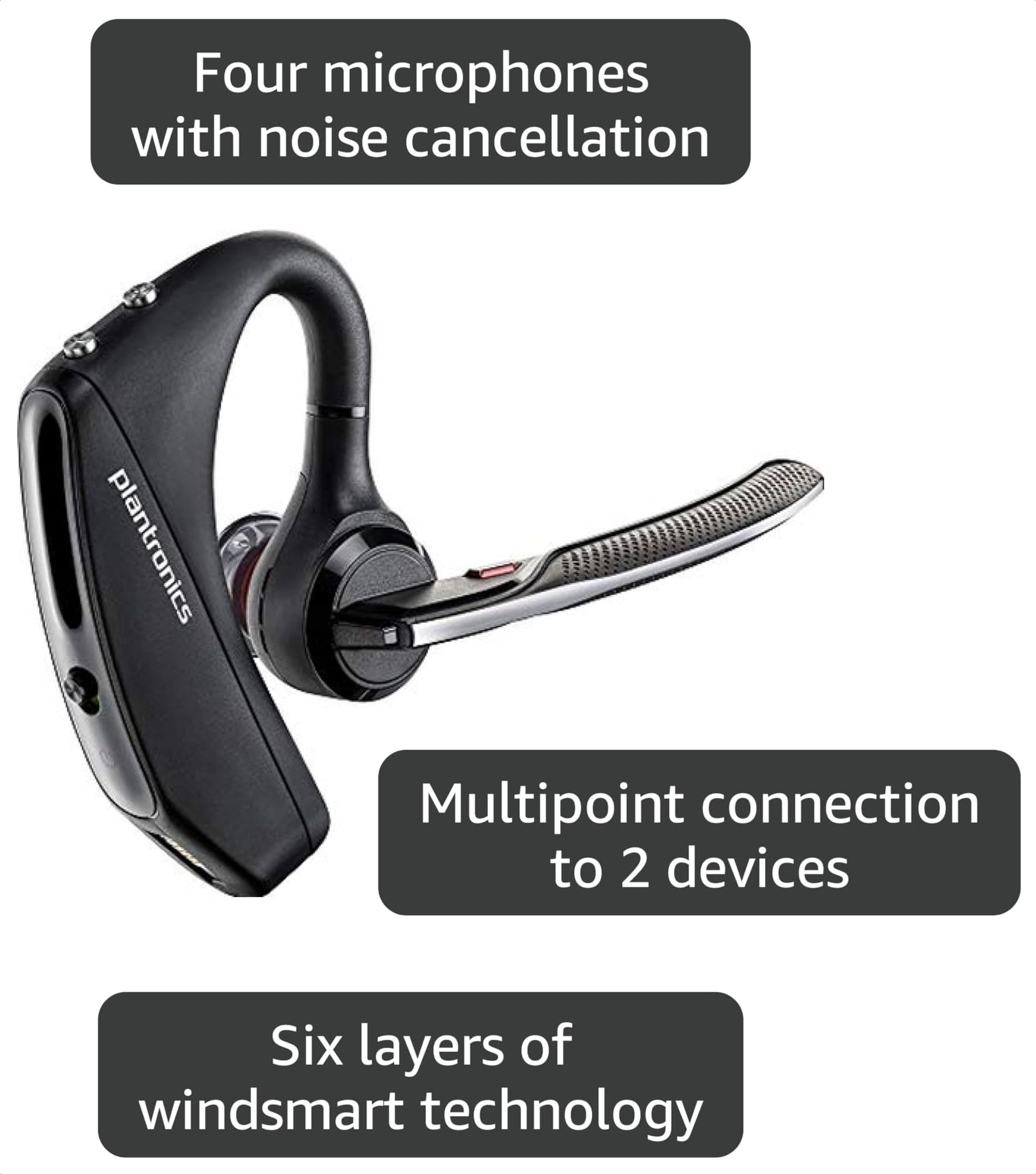 Amazon.com: Plantronics Voyager 5220 Noise Cancelling Bluetooth