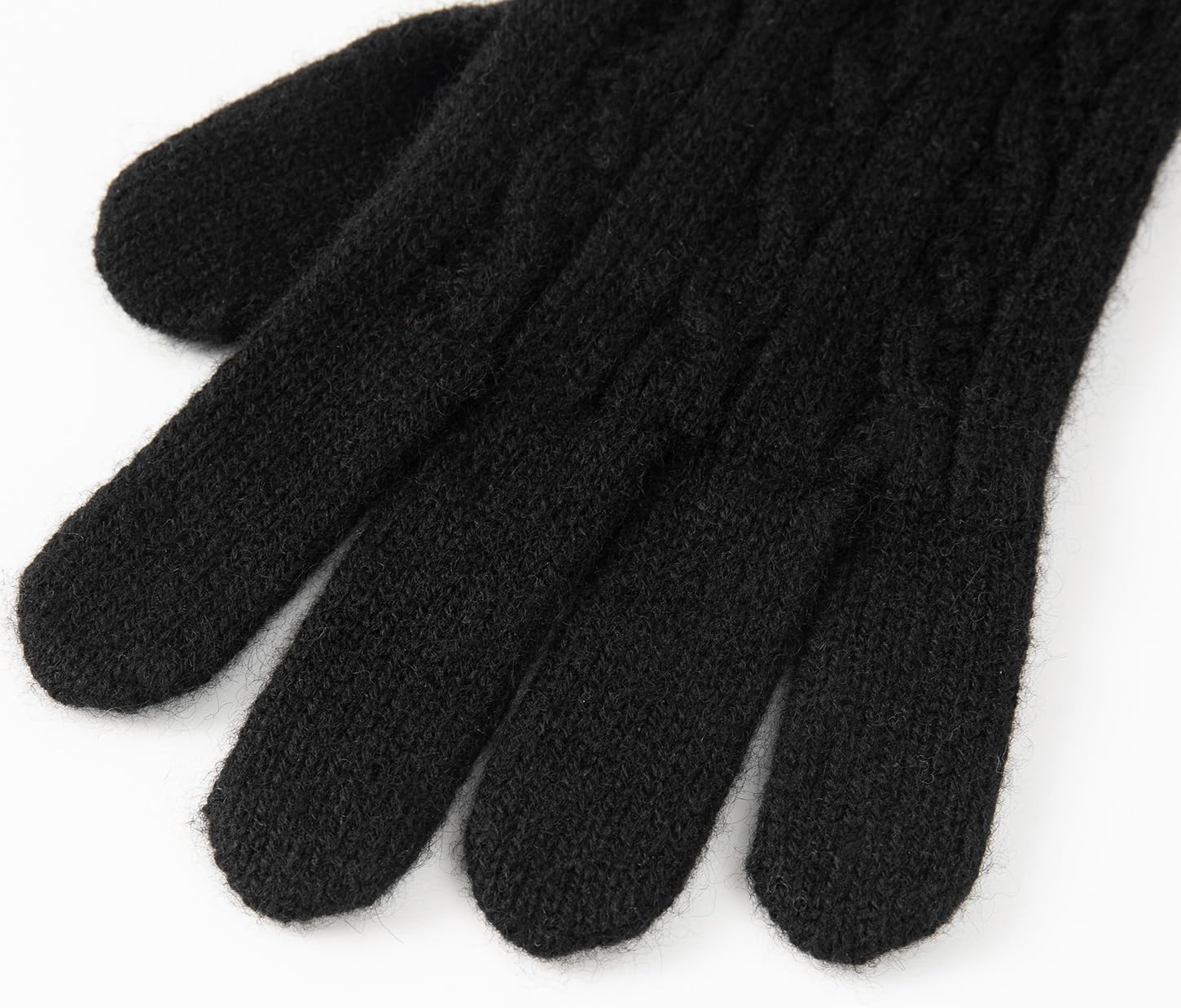 Villand Women's 3 Piece 100% Pure Cashmere Scarf Hat & Gloves Set, Cable Knitted Winter Set with Gift Box - Image 4