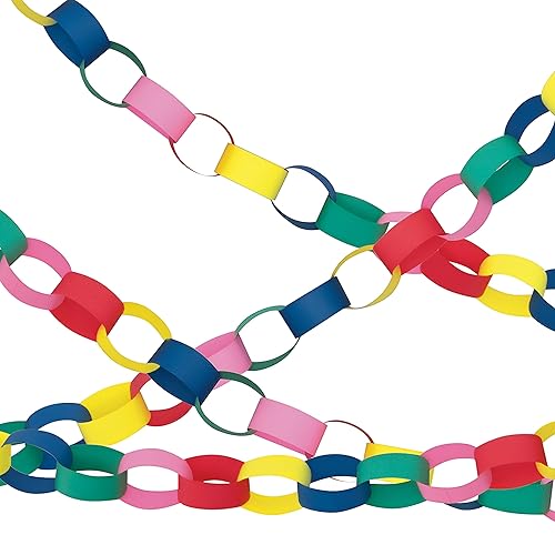 Vibrant DIY Colorful Paper Chain Garland Kit - 1 Pc.