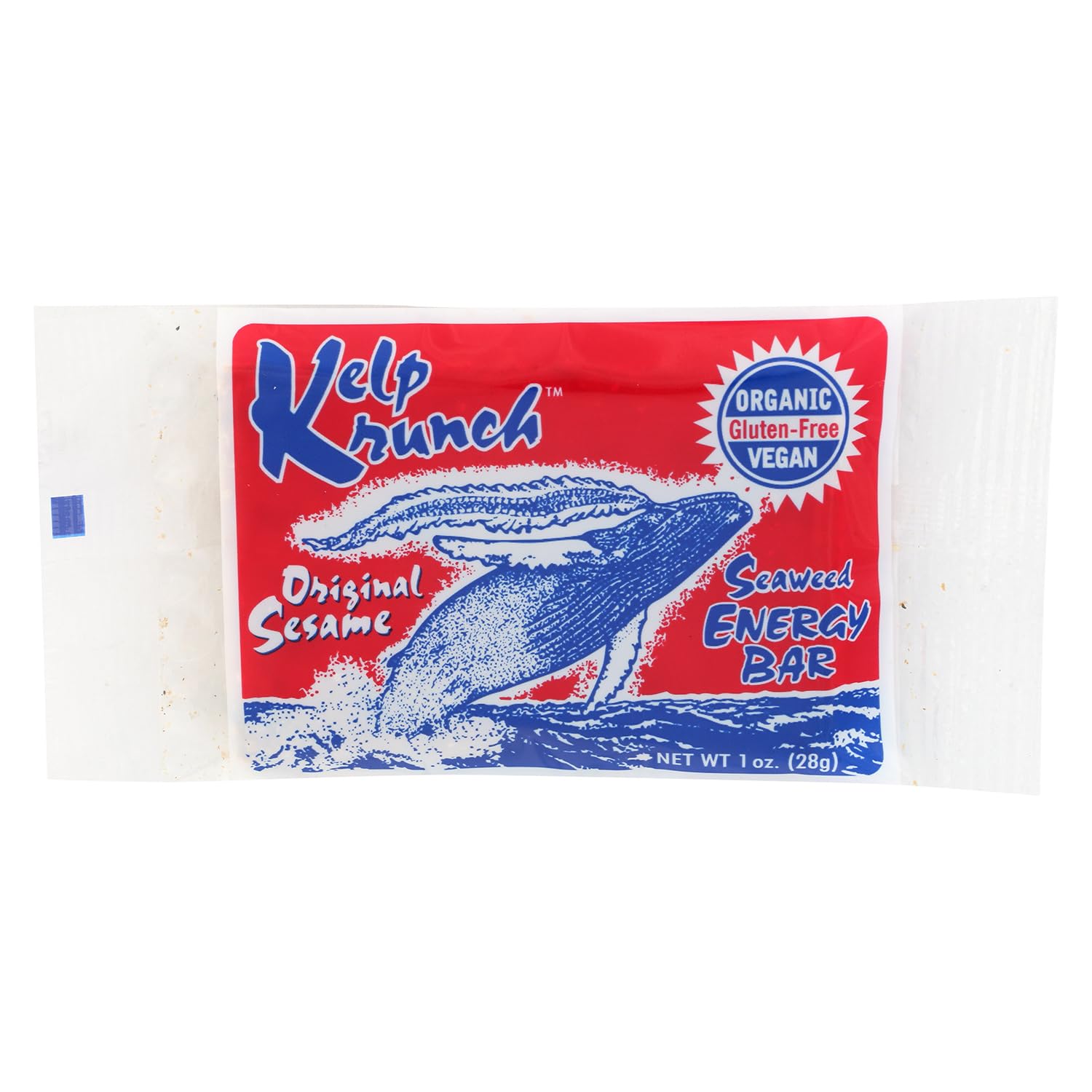 Maine Coast Sea Vegetables Kelp Krunch Original Sesame Bars, Organic Sesame Seed Snacks, Crunchy Seed Bars with Wild-Harvested Kelp, Gluten-Free, Dairy-Free, Vegan, 1 oz, 1 Piece