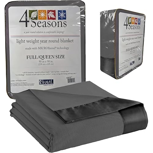 Thermee Micro Flannel King Size Blankets, Lightweight All Seasons Cozy Blanket, Throw Blankets for Home and Living Room, Comfy & Soft Blanket for Couch, Machine Wash, No Pilling - Coal Grey