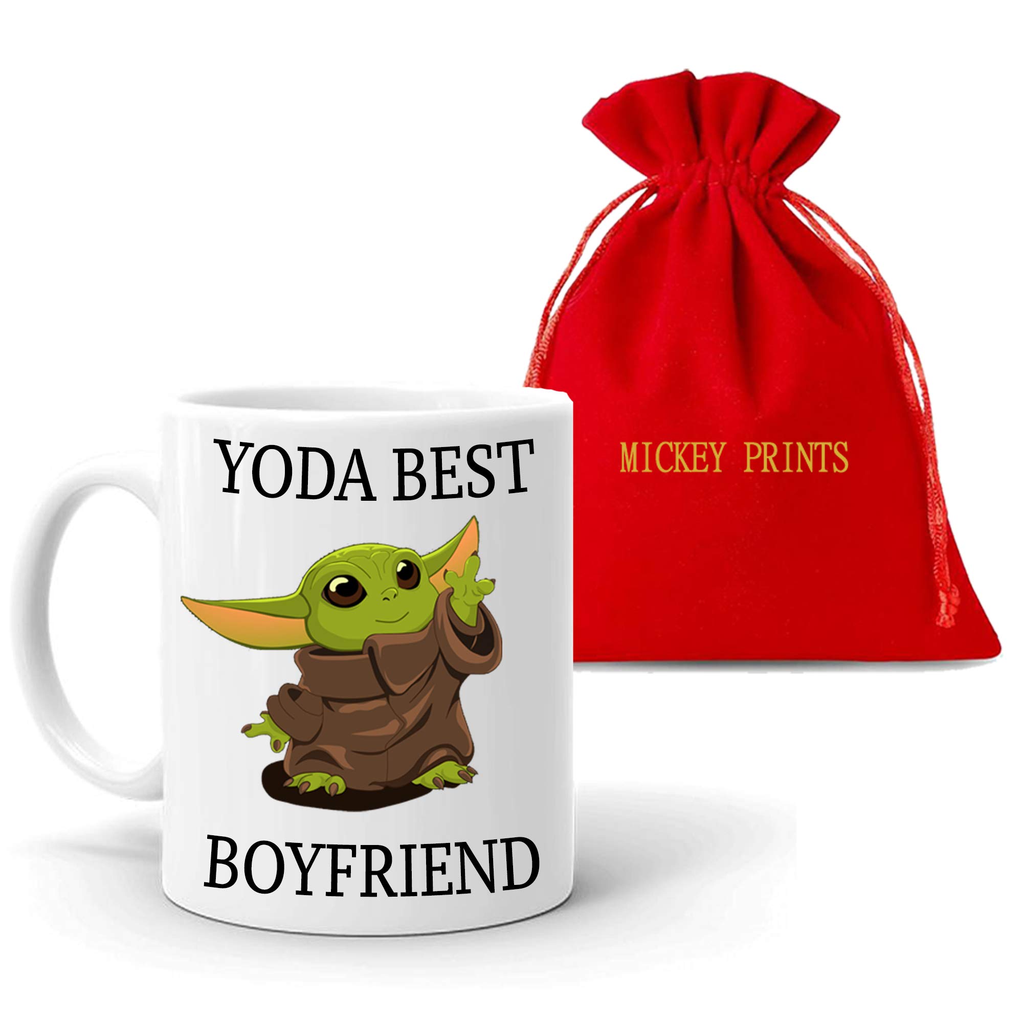 Yoda Best Boyfriend Mug- Funny Coffee Mug Tea Cup Gifts for Men Women Him  Her Friends