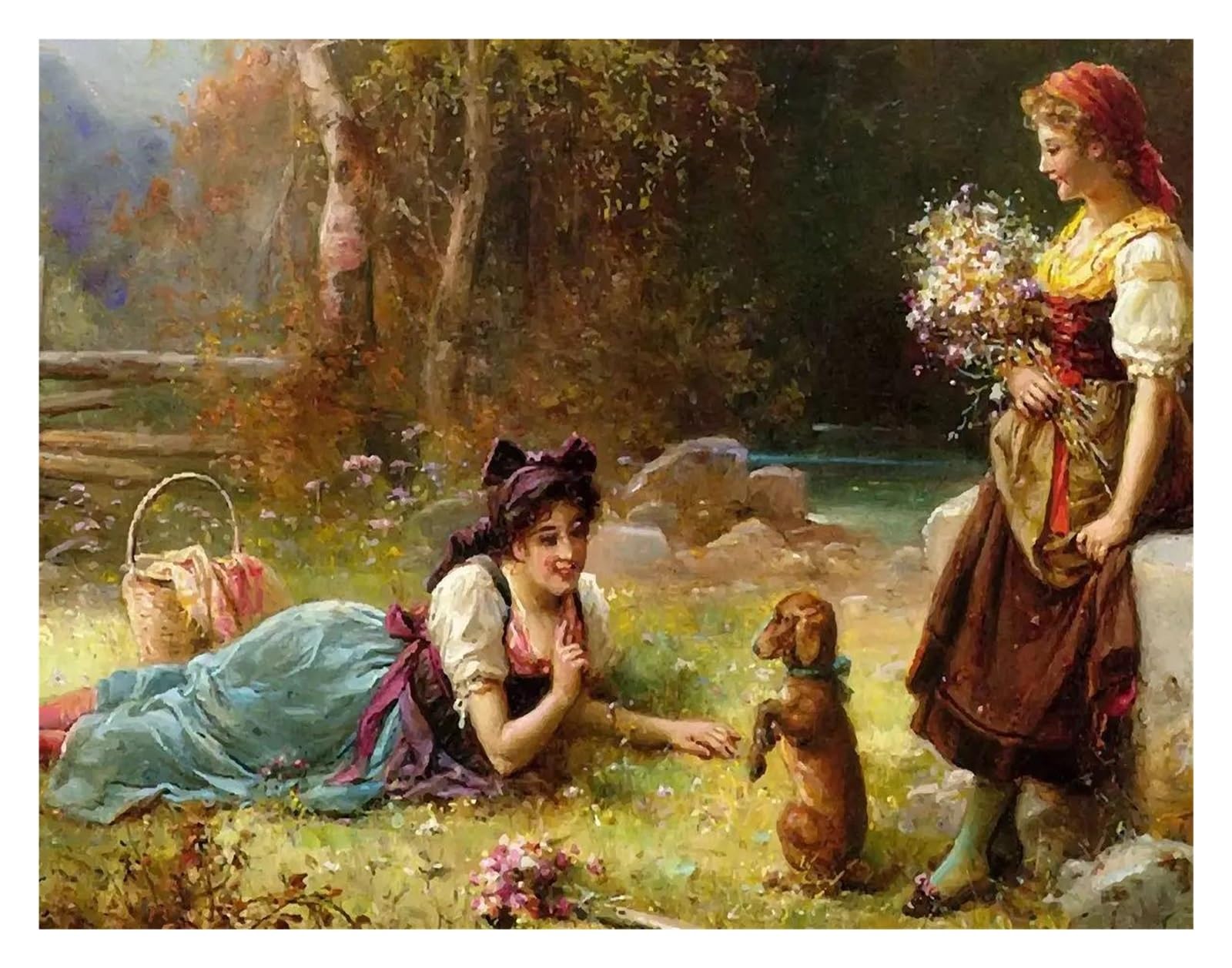 Tableau d'art mural fleurs vintage de qualité supérieure