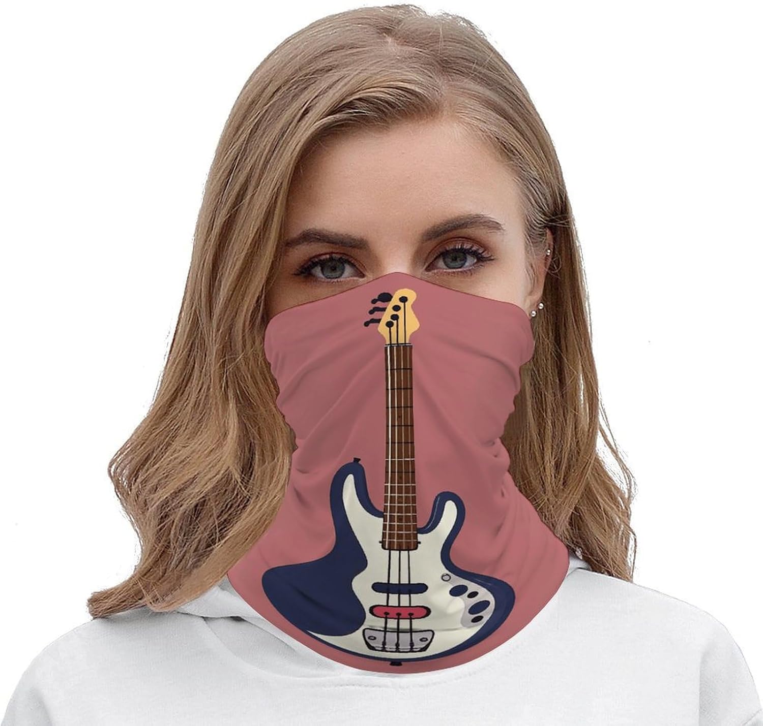 Face Cover Guitar Bass Music Musical Instruments Neck Gaiter Mask Protection Magic Scarf Wind Bandana Balaclava Sun Cooling Scarf Cover Head for Men Women Summer Running Fishing image 5
