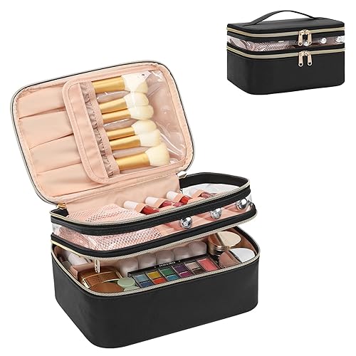 OCHEAL Bolsa de maquillaje, bonita bolsa organizadora de maquillaje, bolsa de maquillaje potable para artículos de tocador, accesorios de cosméticos