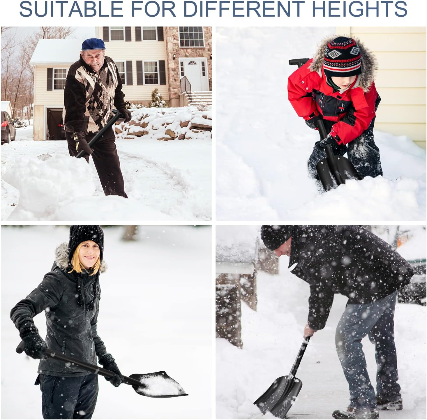 review Markdang Snow Shovel,32’’ Portable Foldable Snow Shovel,Telescopic Design Multifunctional Snow Shovel for Car,Suitable for car Camping ski Mountaineering, Outdoor Emergency