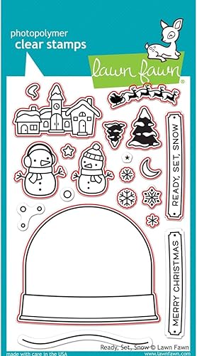 Miniatura 4 de Lawn Fawn Troqueles - Listo, fijo, nieve (LF974)