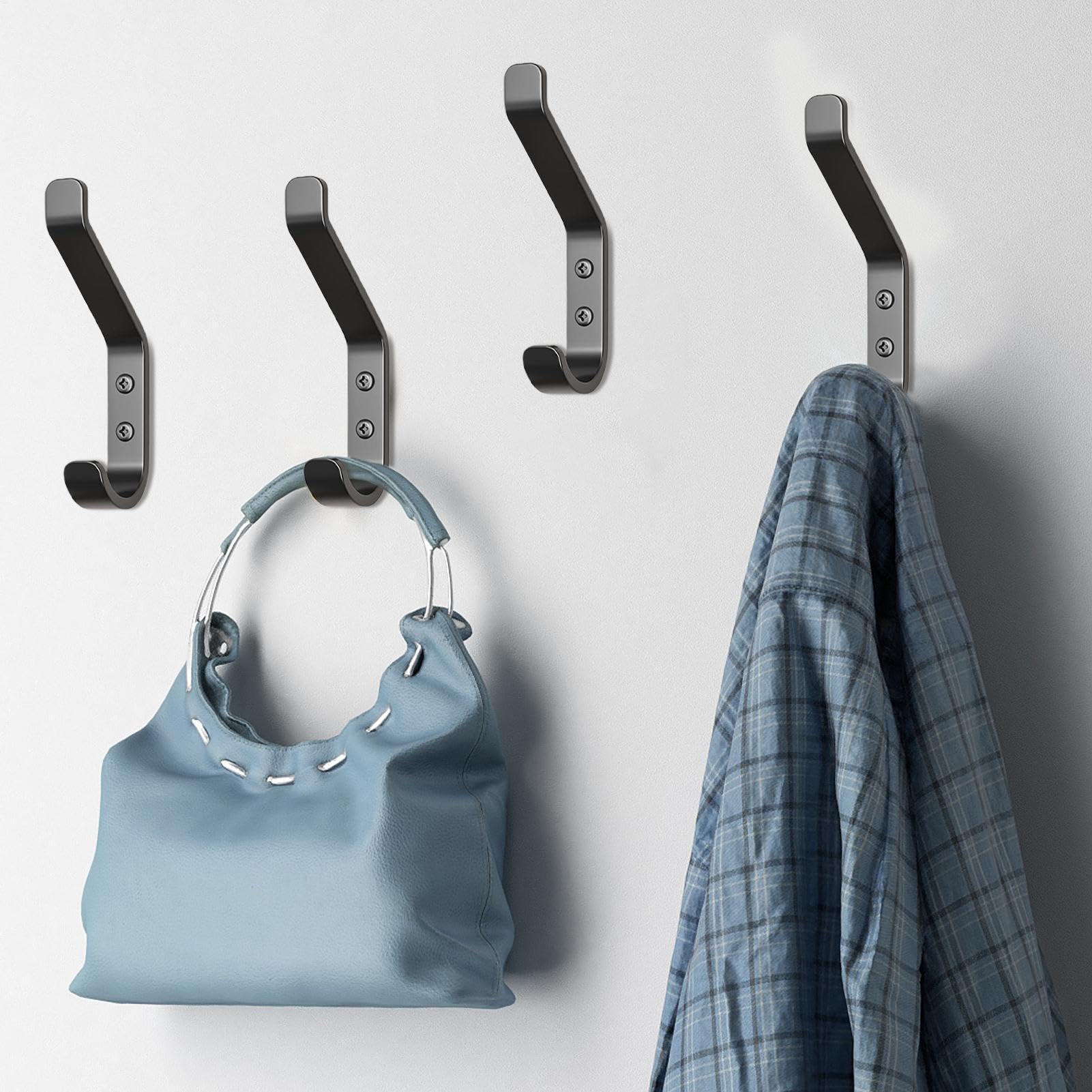 Ganchos De Pared Para Abrigos Perchero Adhesivo Sin Taladro | Perchero De Pared Con Ganchos Hogar Dormitorio Cocina Baño Recibidor Ropa Bolso Mochila Sombrero Llave Toalla Albornoz