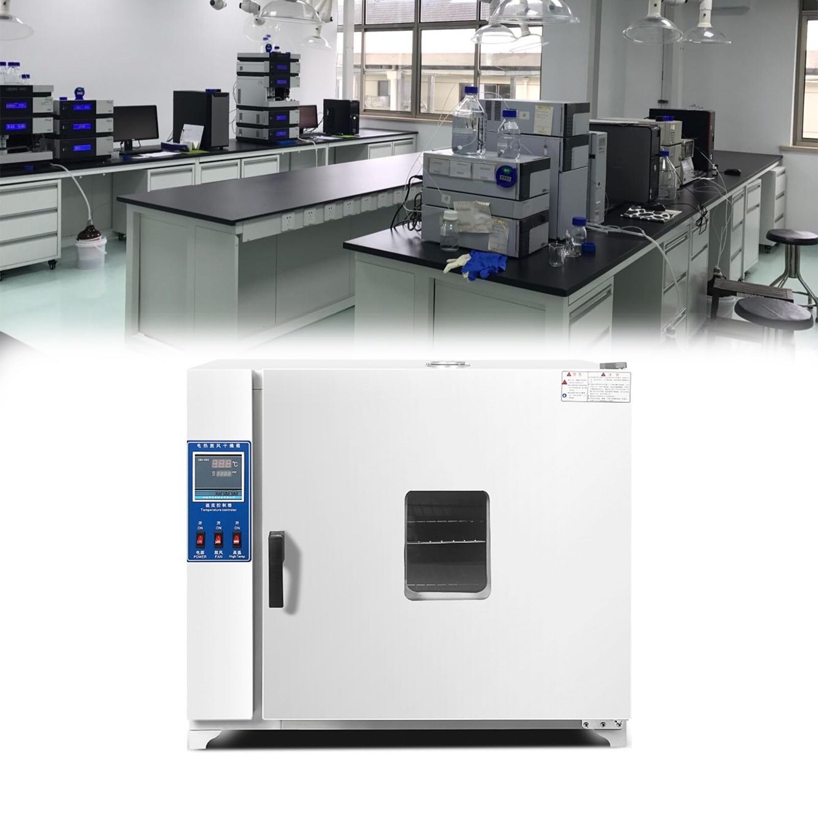RayGenius éTuve De SéChage éLectrothermique par Soufflage éQuipement D'Essai à TempéRature Constante éTuve De Laboratoire BoîTe à TempéRature Constante éTuve à Circulation d'air Chaud,202-0S