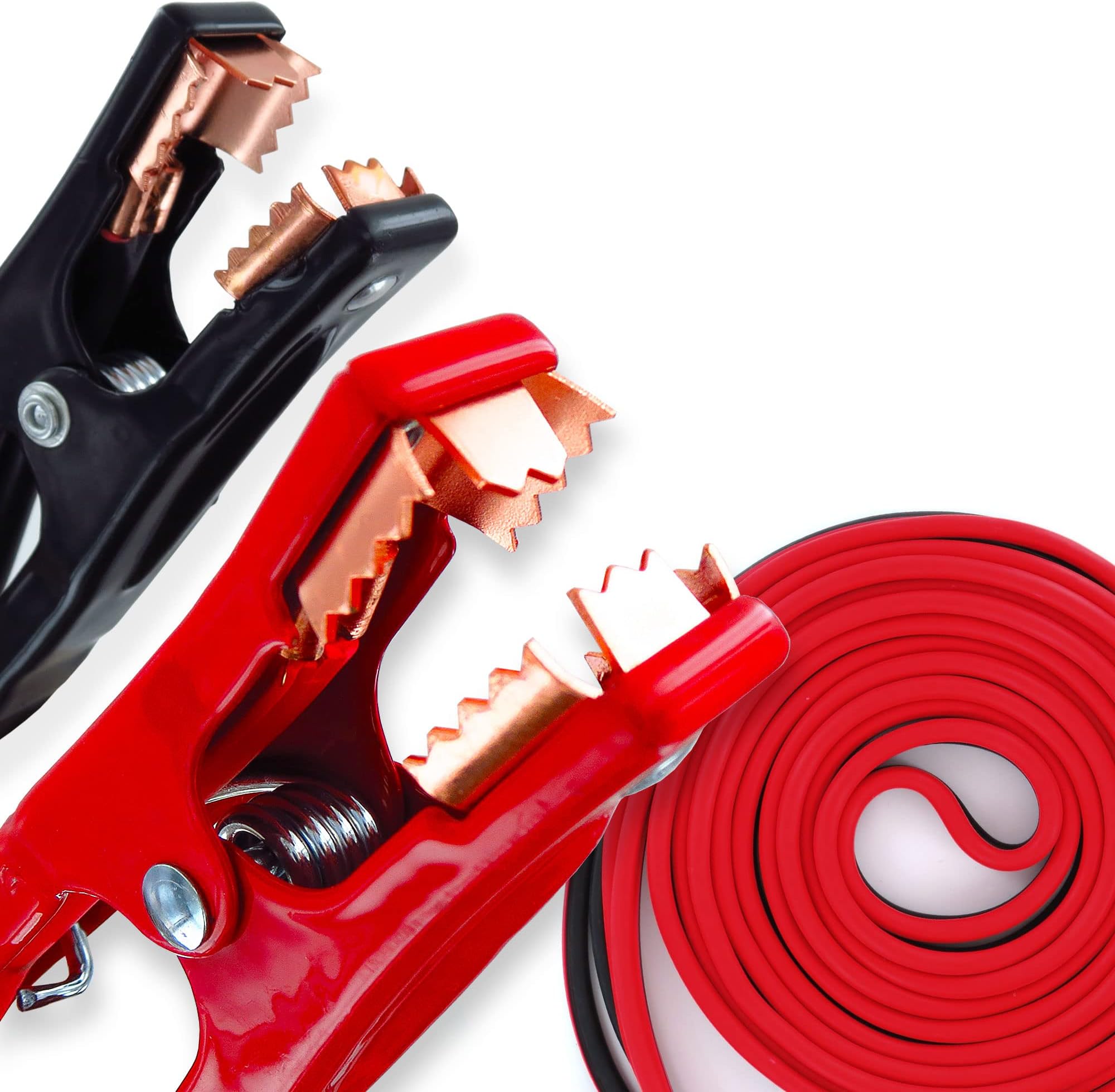Iron Forge Tools Jumper Cables Heavy Duty 2 Gauge 20 Foot 500 Amps, 20ft Heavy Duty Jumper Cables for Car, Portable Automotive Booster Cables in Carry Bag